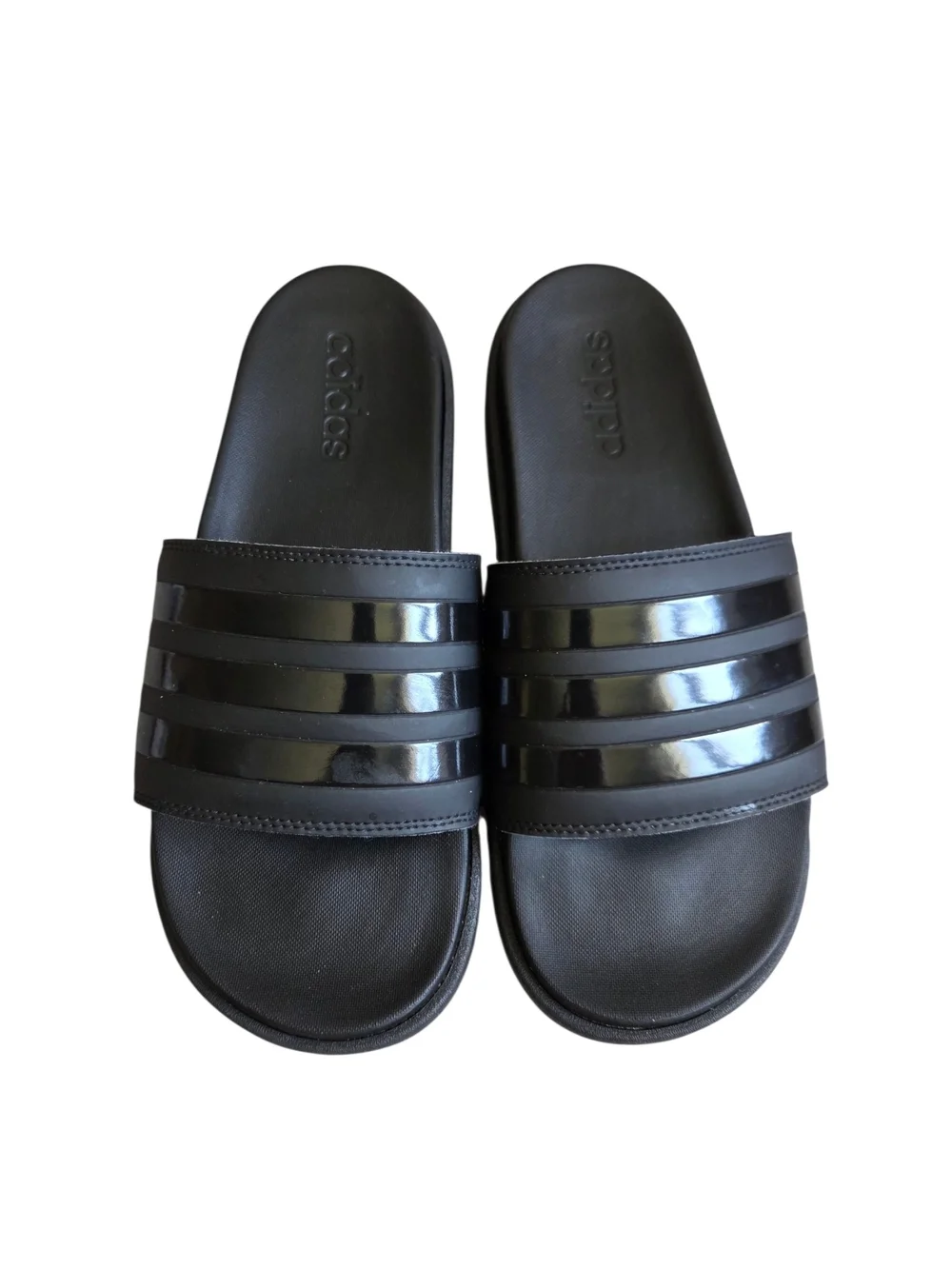 Adidas Adilette Platform Slides Black Slide Sandals 11 - Picture 2 of 8